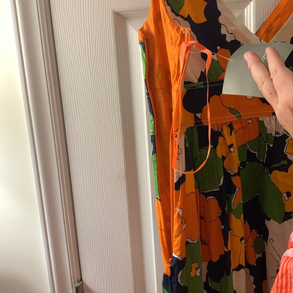 Liz Claiborne floral retro summer dress sz 4 - Picture 4 of 7